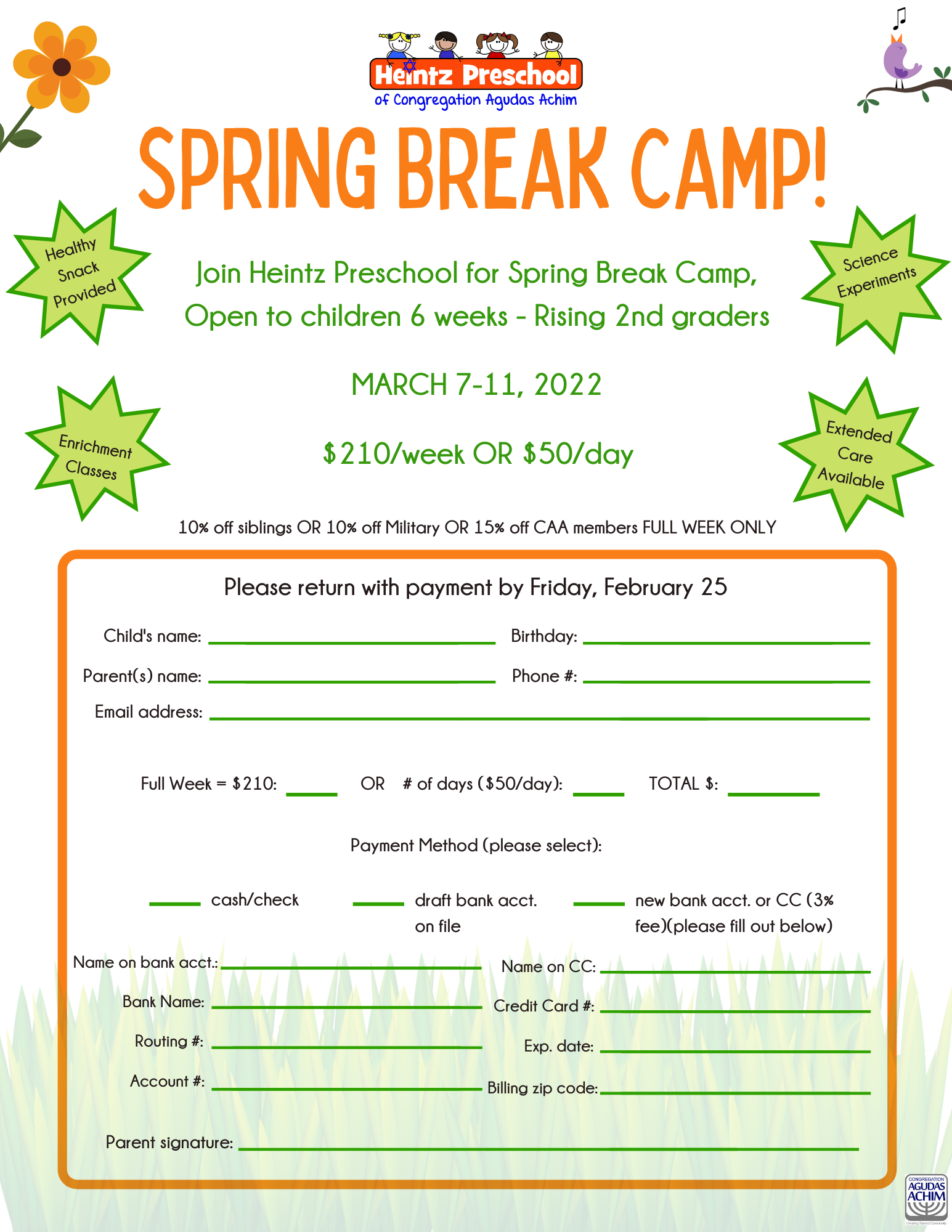 Spring Break Camp 2022